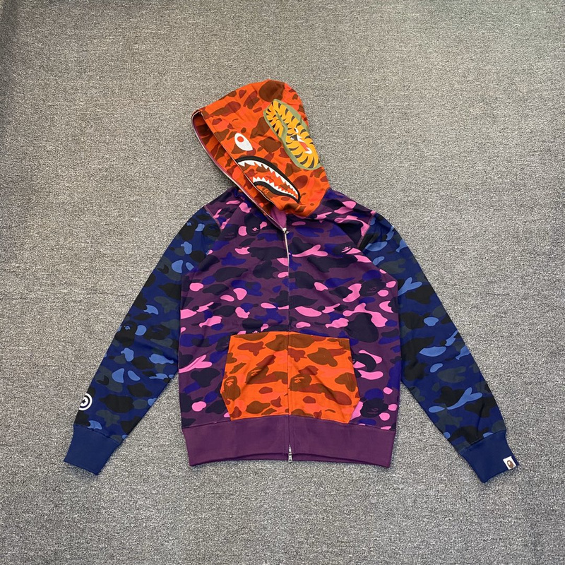 Худи A Bathing Ape Color Camouflage "Violet" фото № 5