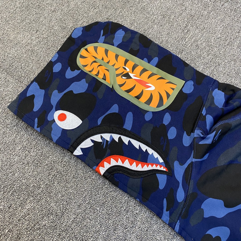 Худи A Bathing Ape Hood Mask ZIP "Blue" фото № 5