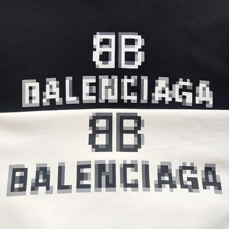 Худи Balenciaga Logo Made Of Pixels "Black" фото № 5