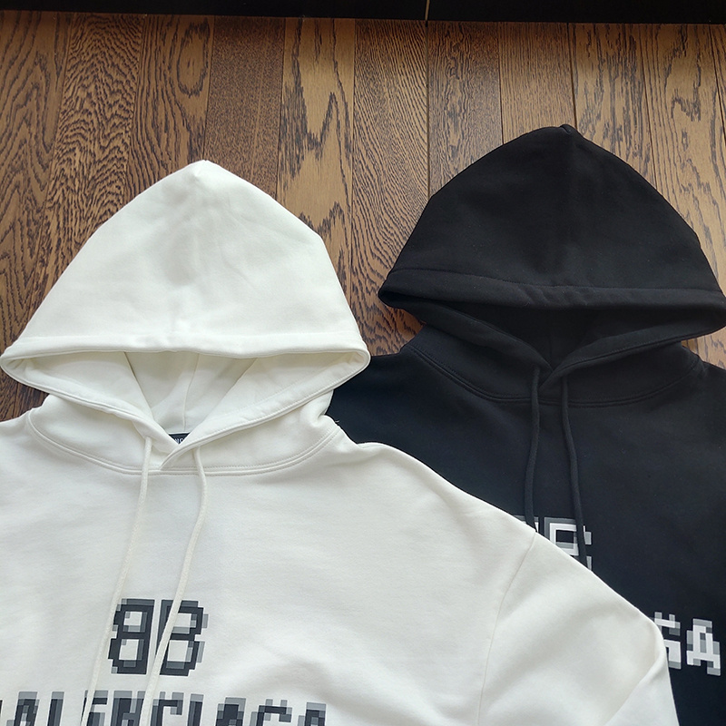 Худи Balenciaga Logo Made Of Pixels "Black" фото № 6