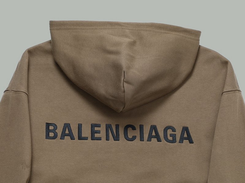 Худи Balenciaga With The Label Of The Company "Brown" фото № 2