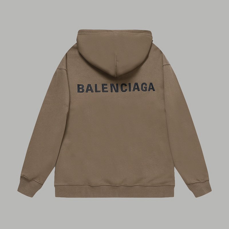 Худи Balenciaga With The Label Of The Company "Brown" фото № 8