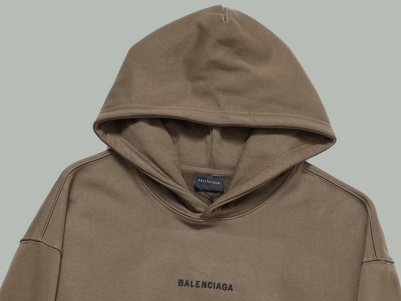 Худи Balenciaga With The Label Of The Company "Brown" фото № 9