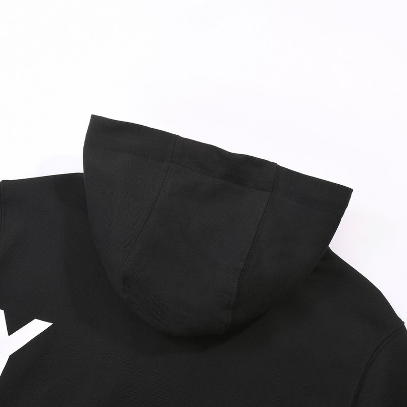 Худи Burberry Text On The Chest And Sleeve "Black" фото № 4