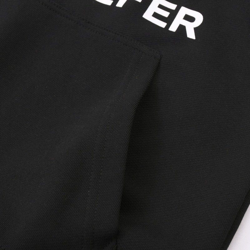 Худи Burberry Text On The Chest And Sleeve "Black" фото № 5