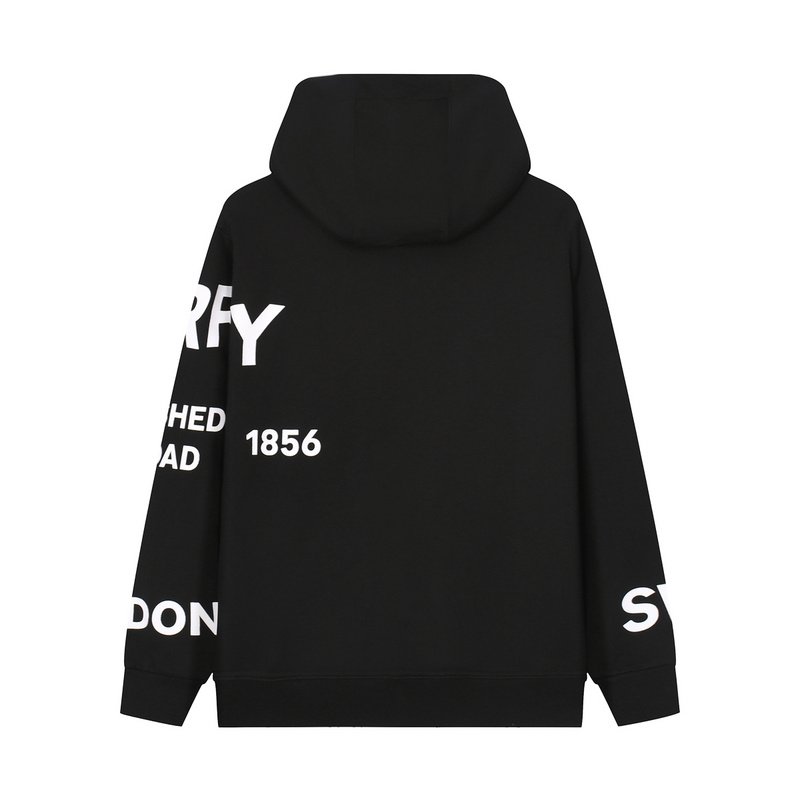 Худи Burberry Text On The Chest And Sleeve "Black" фото № 2