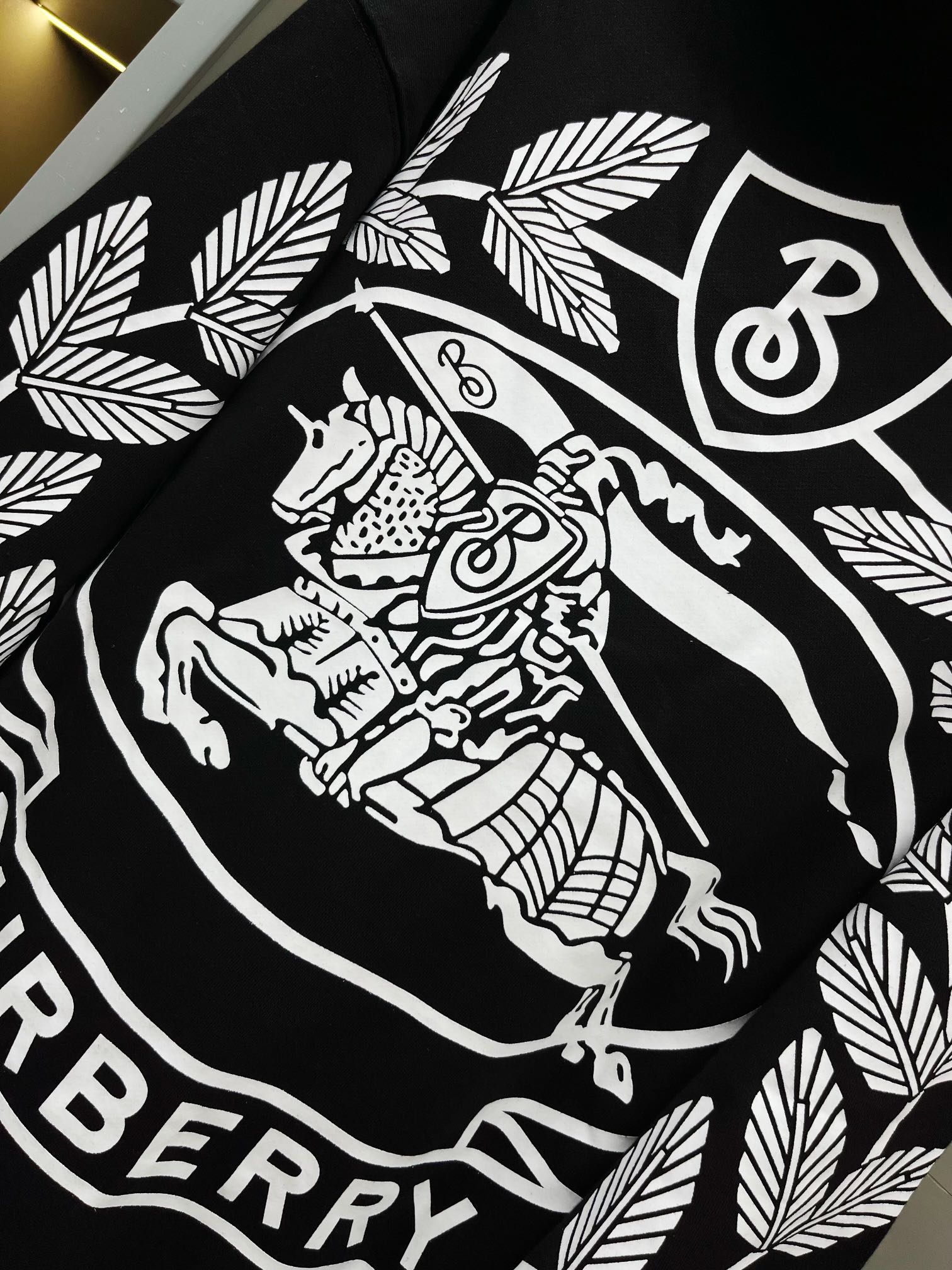 Худи Burberry Backside Print Burberry Knight and Laurel "Black" фото № 4