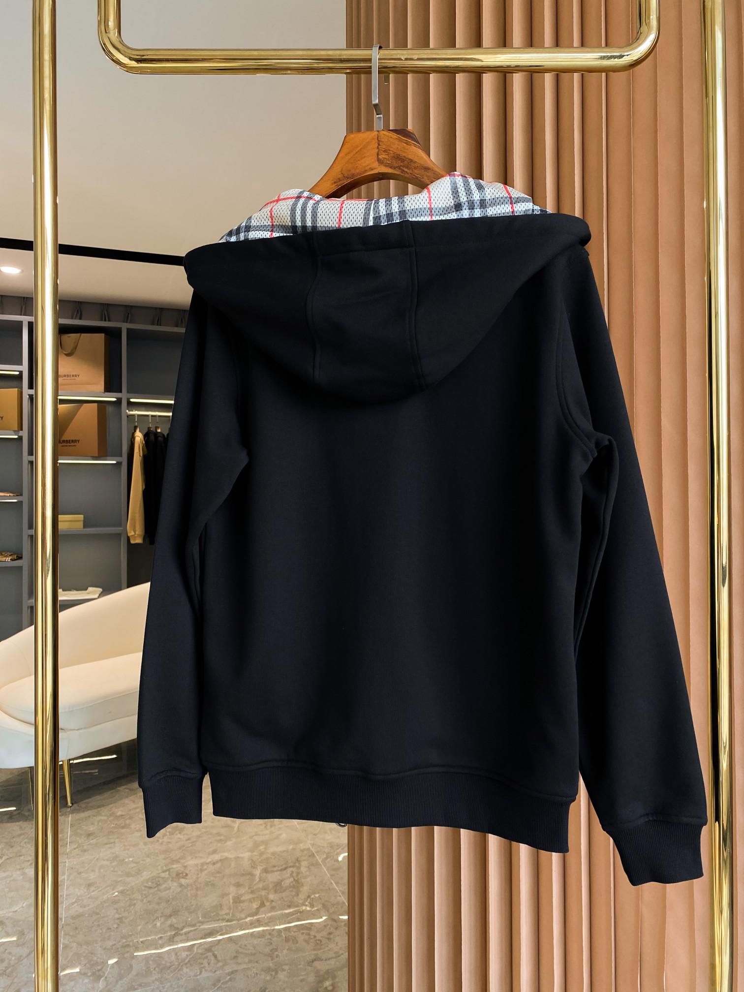 Худи Burberry Frontside Small Stripe Burberry London England "Black" фото № 7