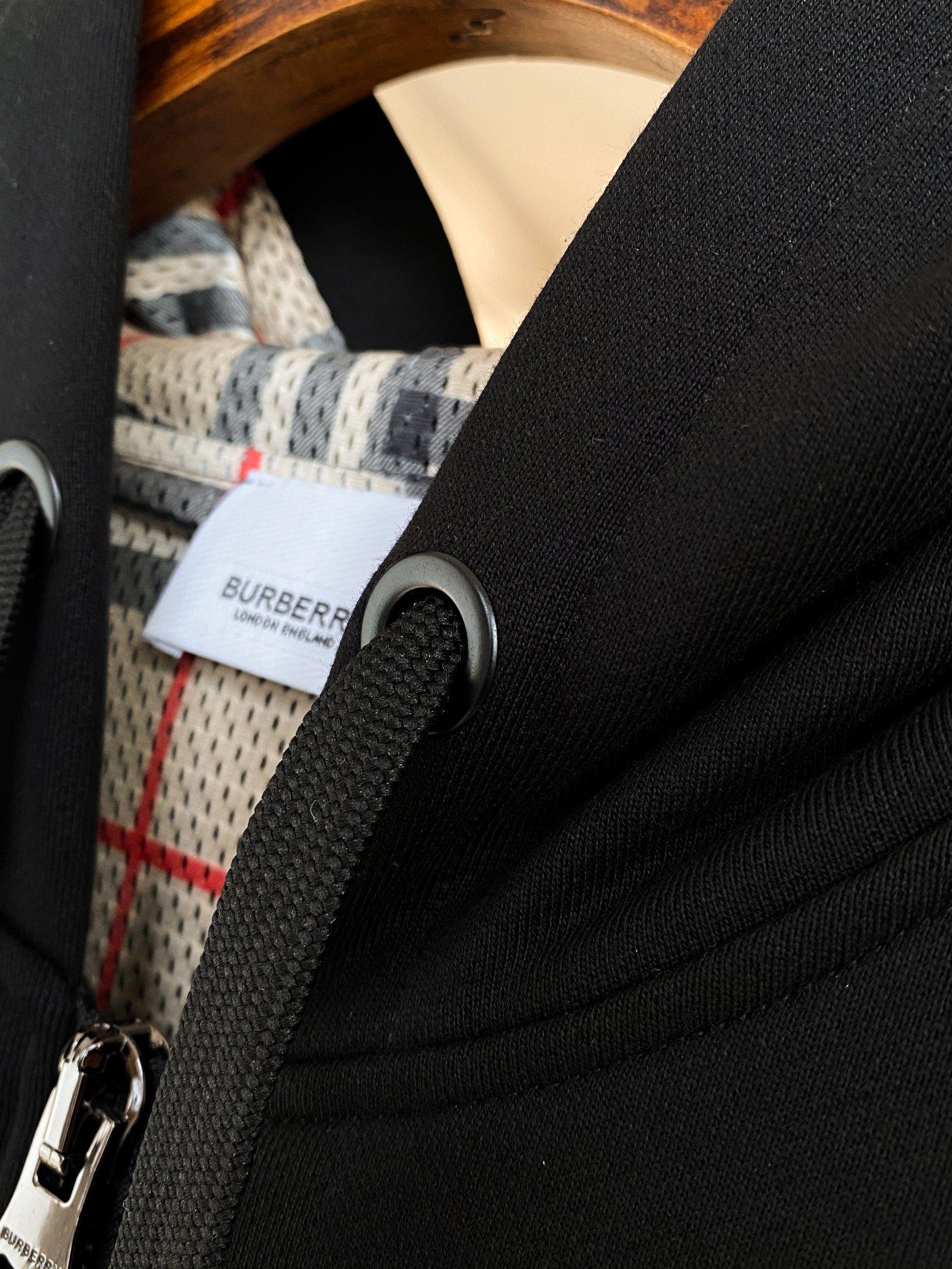 Худи Burberry Frontside Small Stripe Burberry London England "Black" фото № 4