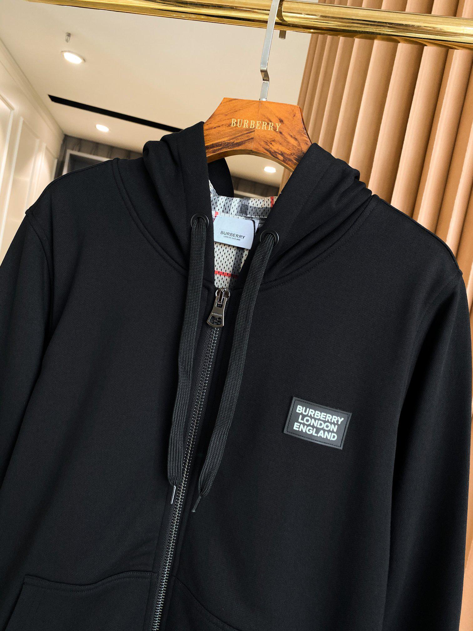 Худи Burberry Frontside Small Stripe Burberry London England "Black" фото № 2