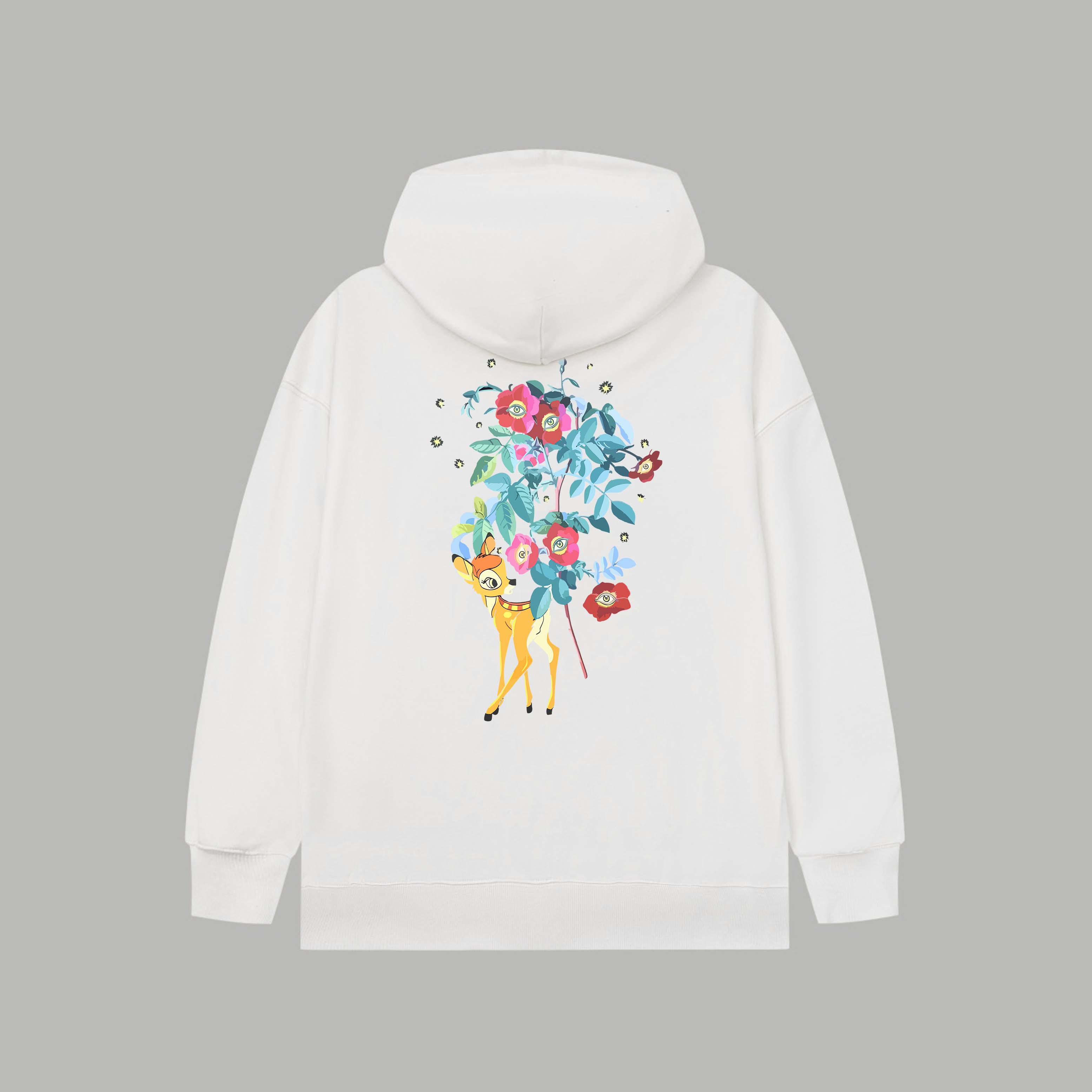 Худи Burberry Frontside Print Bambi From Disney Logo "White" фото № 2