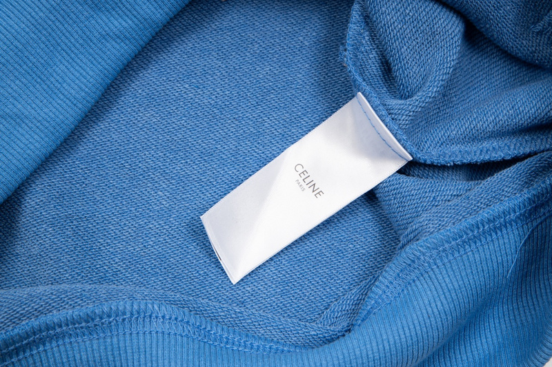 Худи Celine Large Inscription "Blue" фото № 4