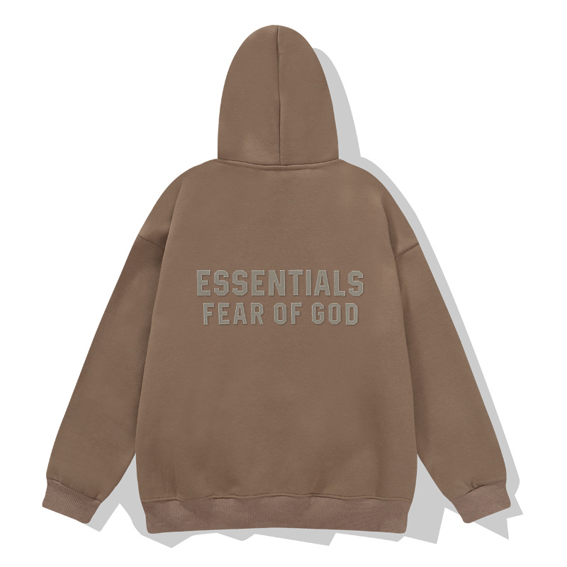 Худи Fear Of God ZIP Logos "Brown" фото № 2