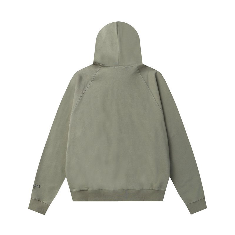 Худи Fear Of God Essentials — Text Logo "Gray/Green" фото № 2