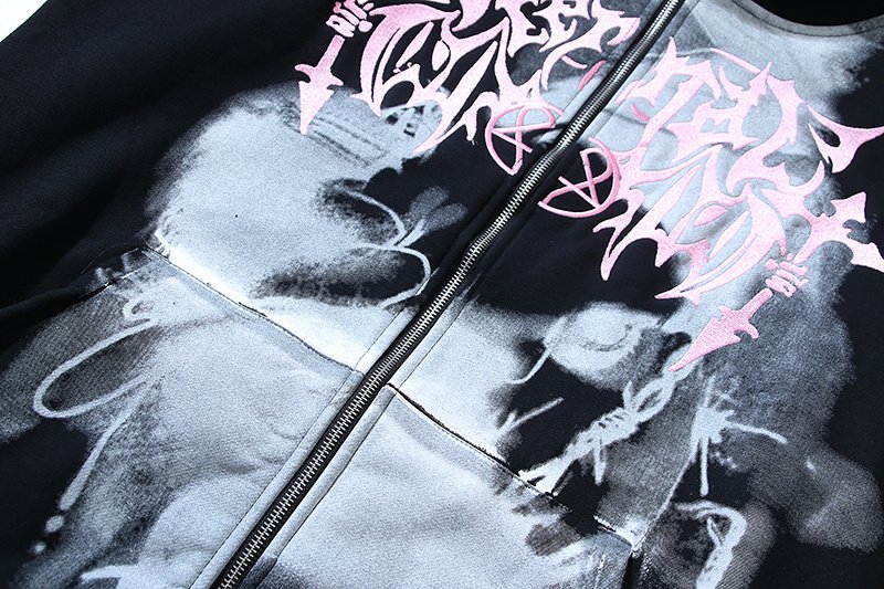 Худи Four Caccus The Demons Inside Us ZIP "Black" фото № 7