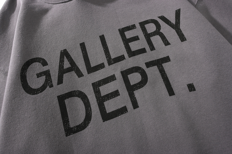 Худи Gallery Dept With Hood And Patch On The Sleeve "Gray/Brown" фото № 9