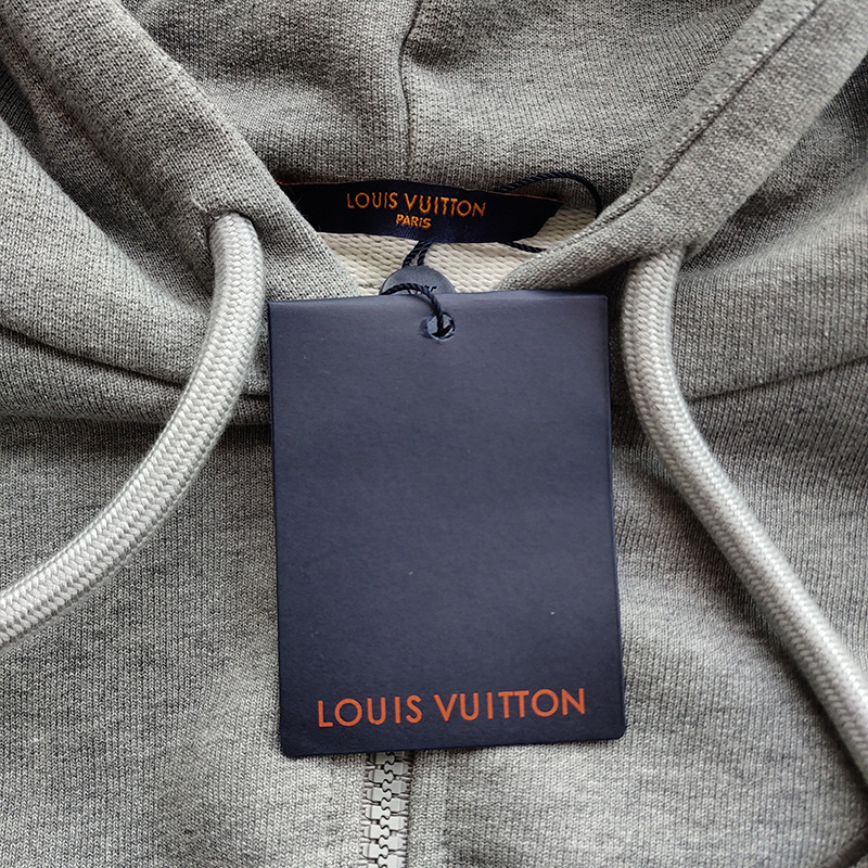 Худи Louis Vuitton With Brand Logo ZIP "Gray" фото № 2