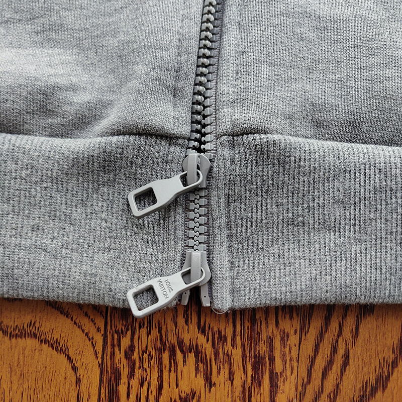 Худи Louis Vuitton With Brand Logo ZIP "Gray" фото № 7