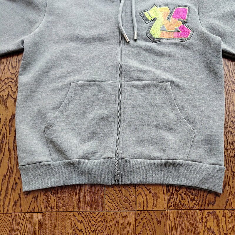 Худи Louis Vuitton With Brand Logo ZIP "Gray" фото № 8