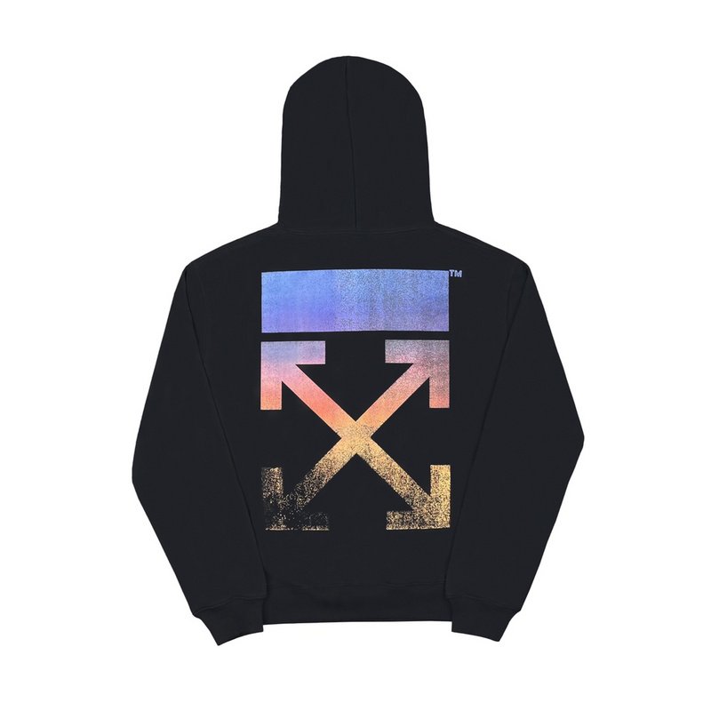 Худи OFF-White Arrows With Purple-Yellow Gradient "Black" фото № 2