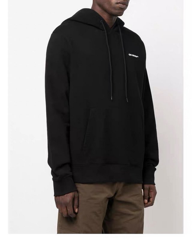 Худи OFF-White Black Stripes With White Outline "Black" фото № 8