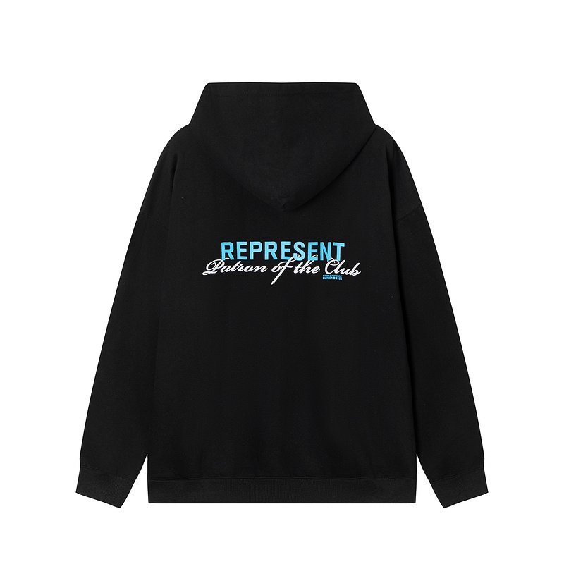 Худи Represent Patron Of The Club - Text "Black" фото № 2