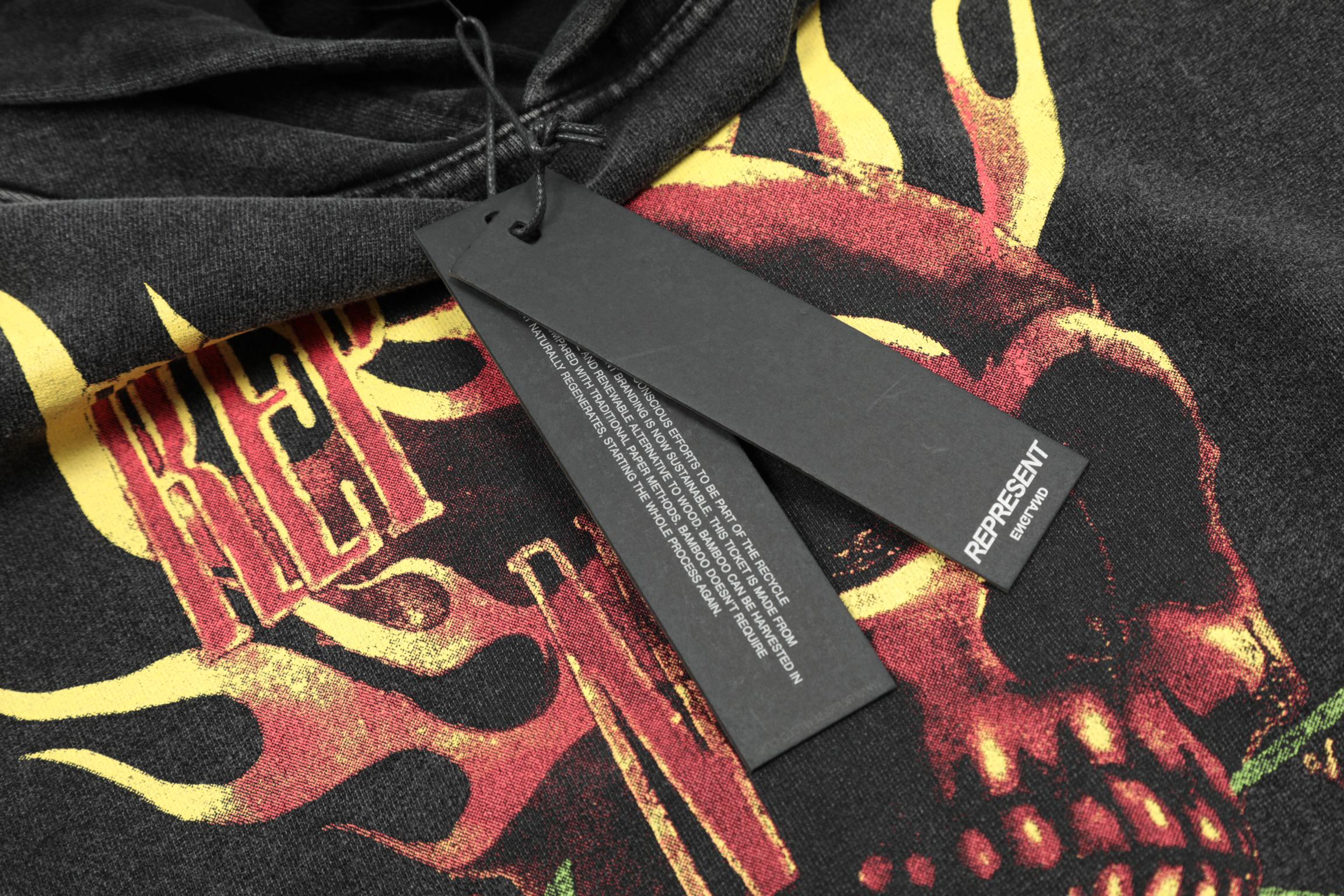 Худи Represent UK Tour 1987 June "Gray" фото № 3