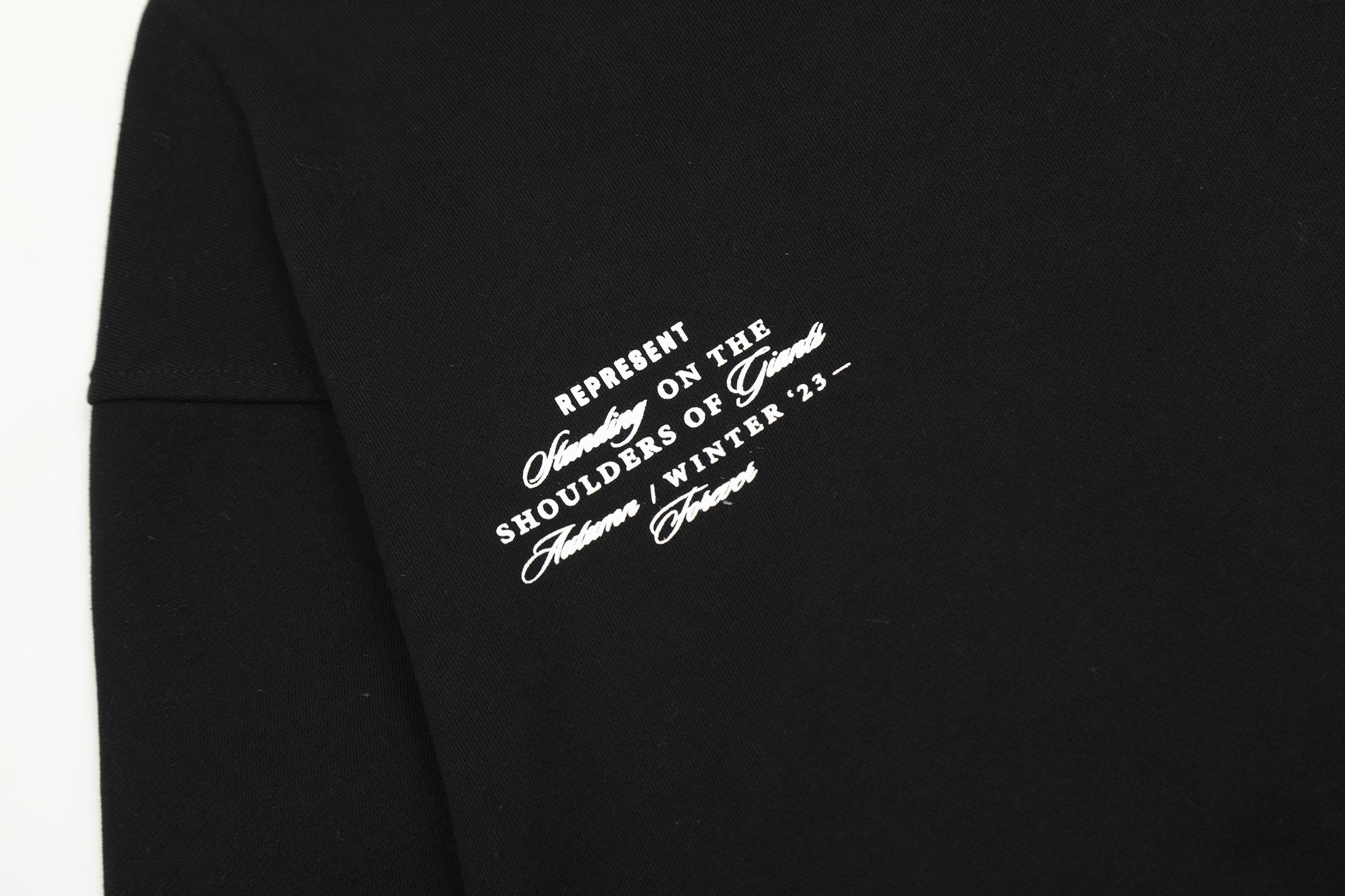 Худи Represent Standing on the Shoulders "Black" фото № 6
