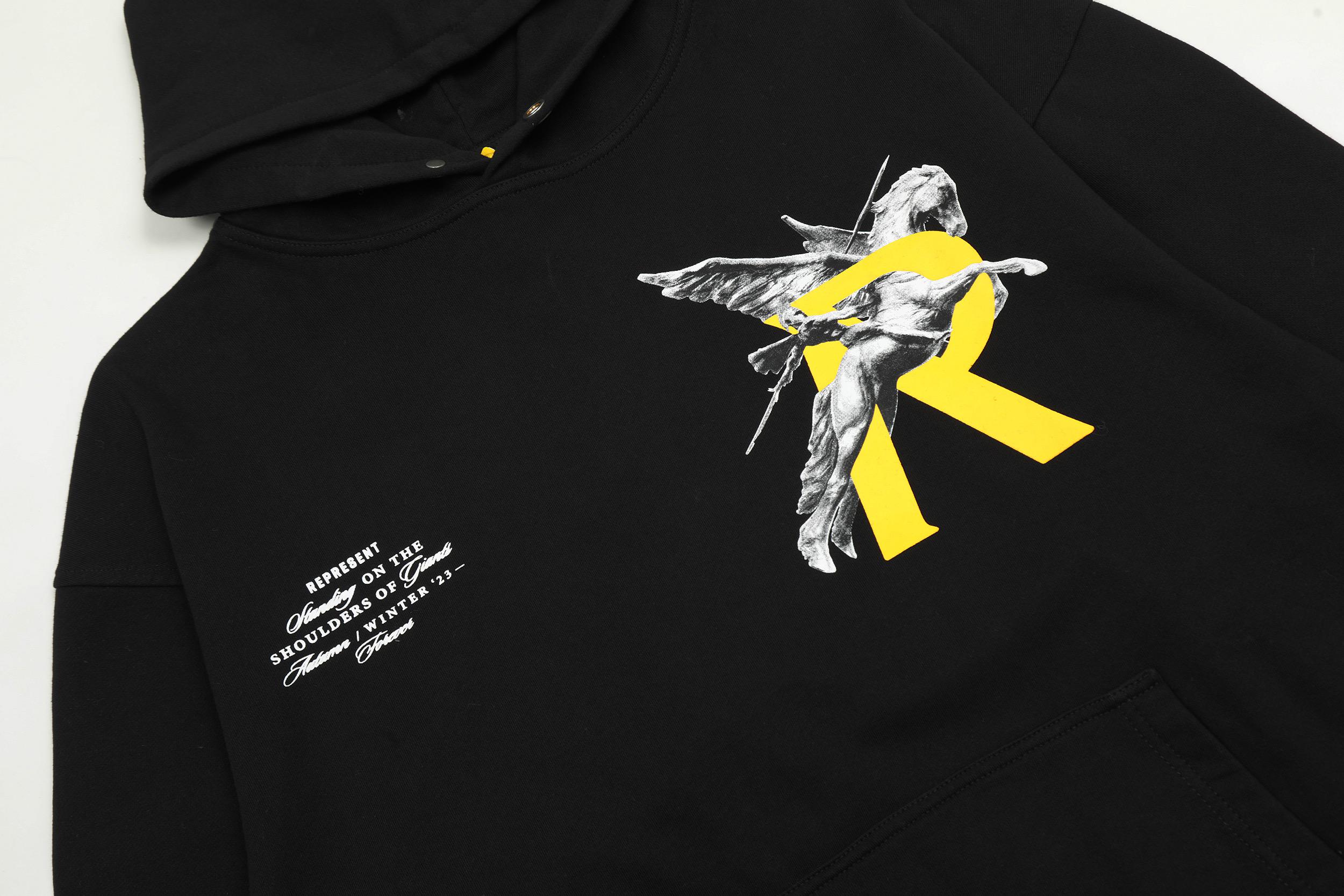 Худи Represent Standing on the Shoulders "Black" фото № 5