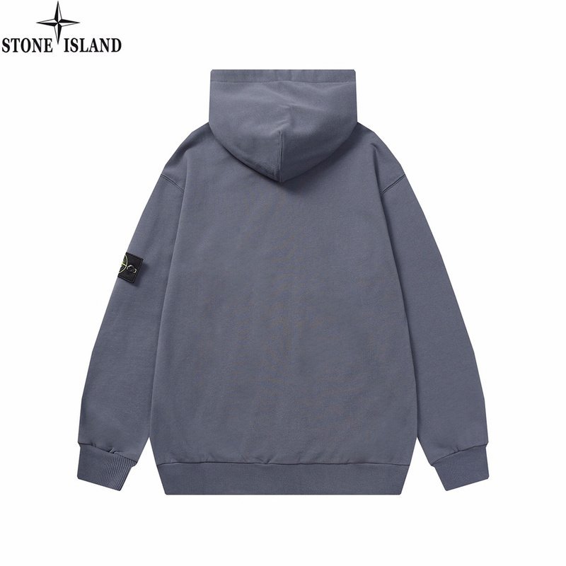 Худи Stone Island With Black Compass Logo Patch "Gray" фото № 2