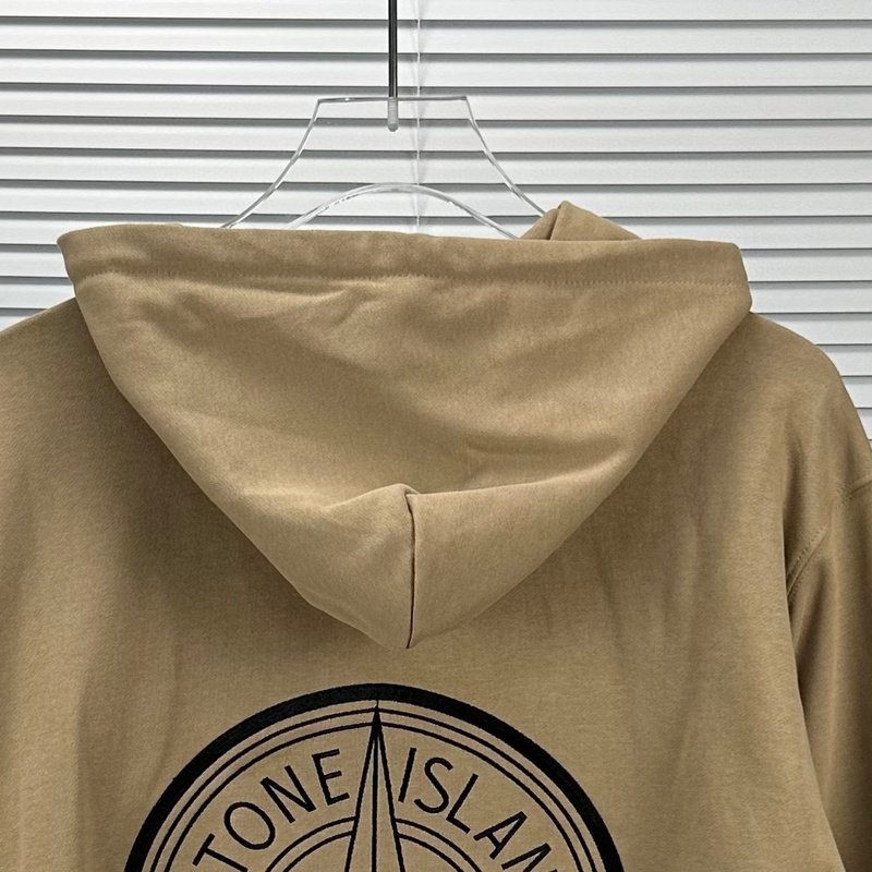 Худи Stone Island With Logo Brand - ZIP "Brown" фото № 6