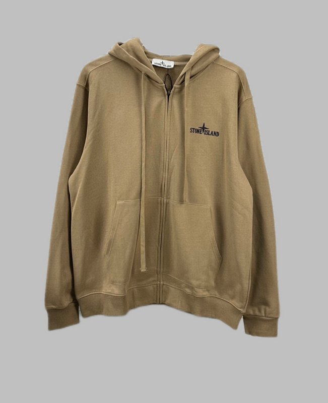 Худи Stone Island With Logo Brand - ZIP "Brown" фото № 8