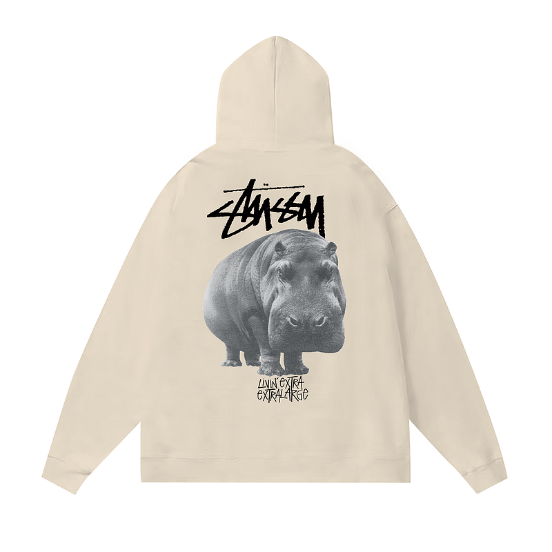 Худи Stussy Hippopotamus "Beige" фото № 2