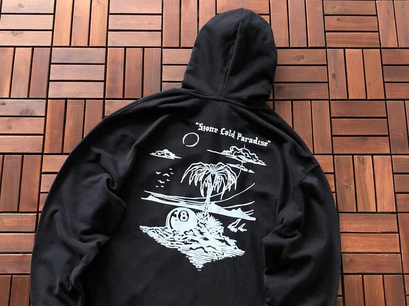 Худи Stussy Palm Tree With Billiard Ball "Black" фото № 2