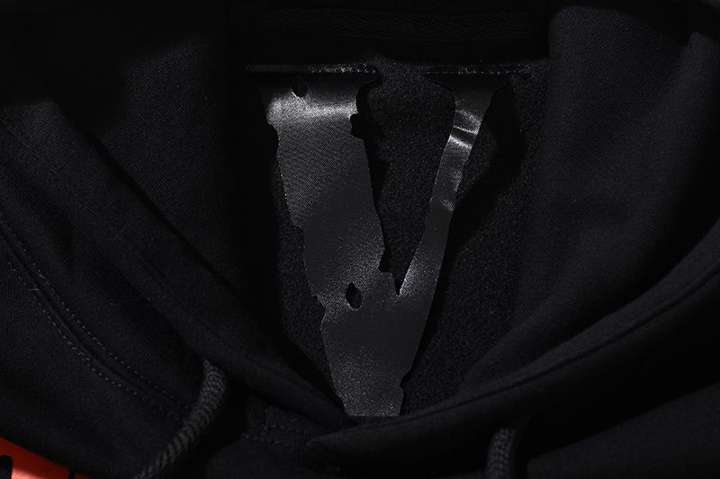 Худи Vlone Orange V Logo "Black" фото № 5