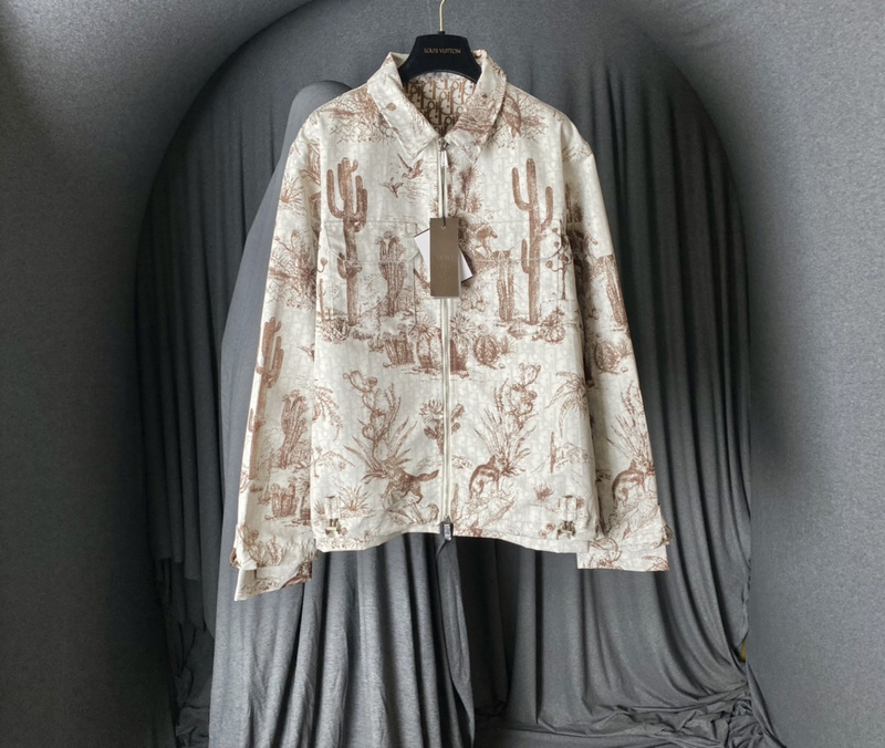 Ветровка Dior Cactus Desert Print "White/Brown" фото № 9