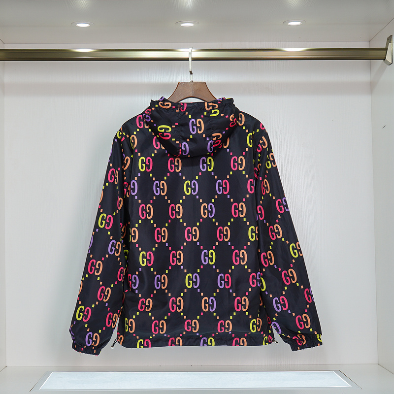 Ветровка Gucci Print Brand "Black/Blue" фото № 4