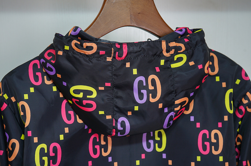 Ветровка Gucci Print Brand "Black/Blue" фото № 6