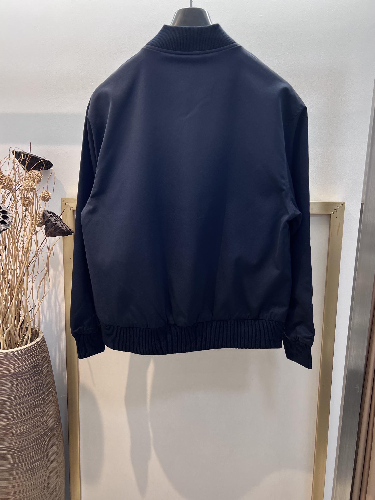 Куртка-бомбер Miu Miu Dark Blue Frontside Miu Miu Logo "Blue" фото № 6