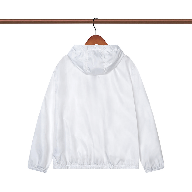 Ветровка Moncler Small Logo On The Sleeve "White" фото № 6