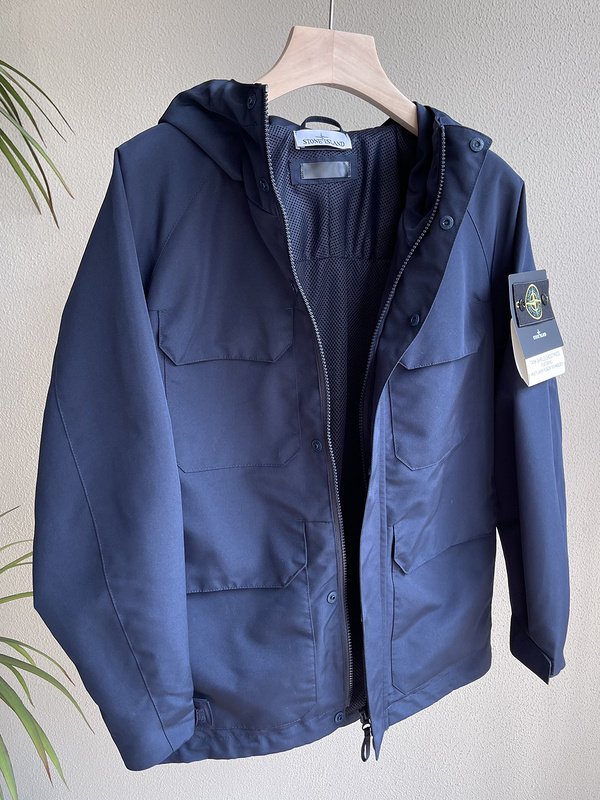 Ветровка Stone Island Comfortable With A Hood "Blue/Black" фото № 2