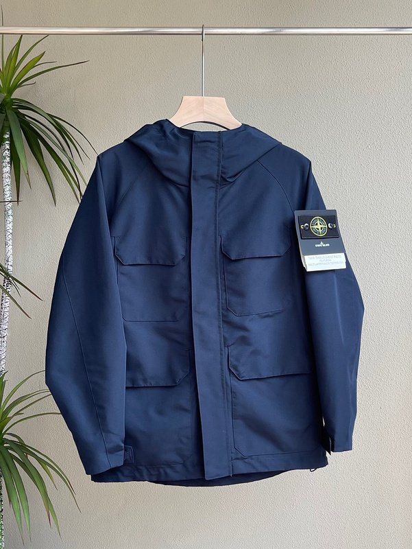 Ветровка Stone Island Comfortable With A Hood "Blue/Black" фото № 7