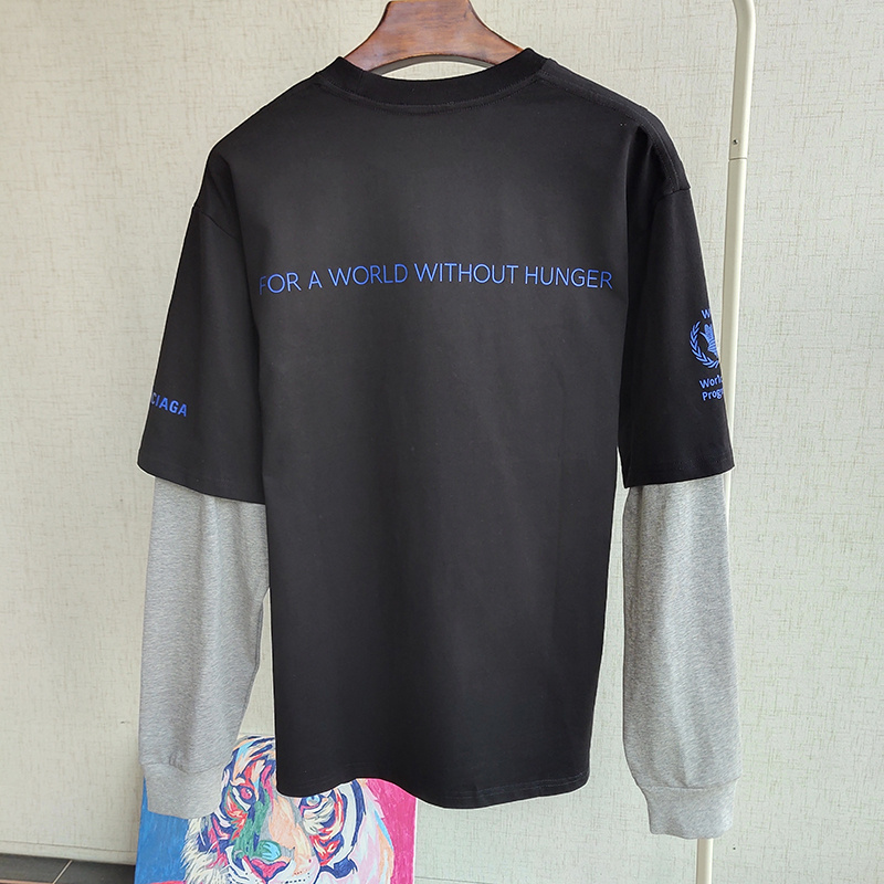 Лонгслив Balenciaga Imitation Of Sweatshirts "Black" фото № 2