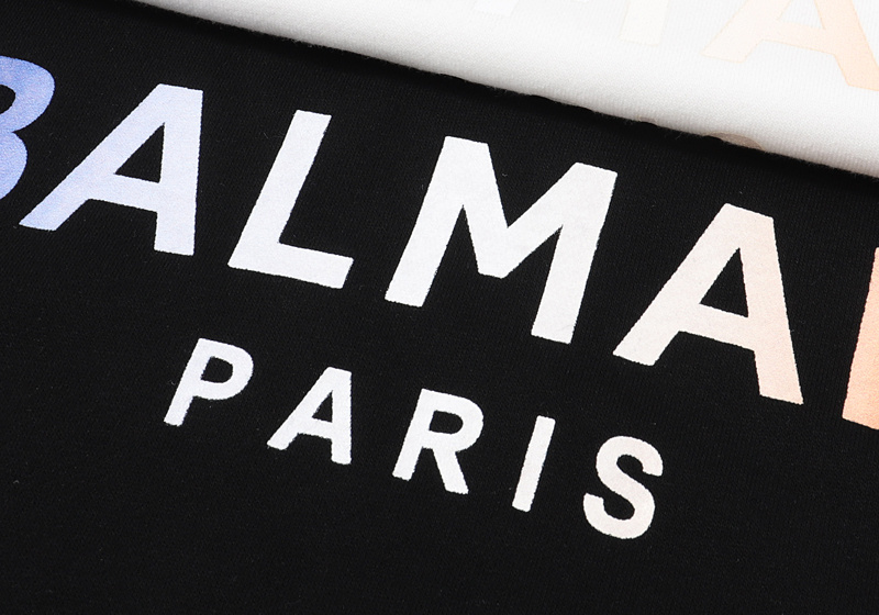 Свитшот Balmain Color Label Brand "Black" фото № 2