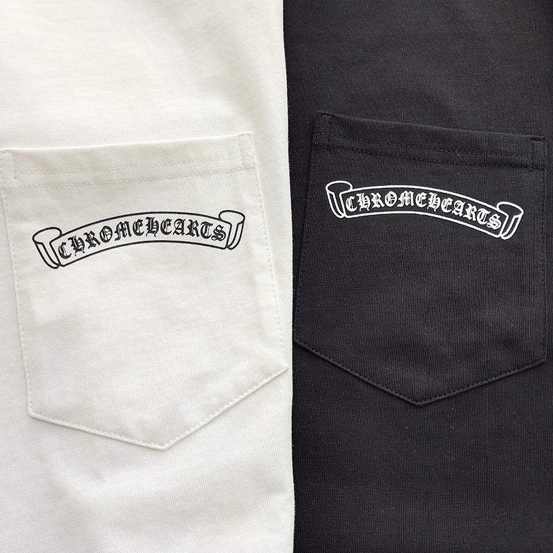 Лонгслив Chrome Hearts Patterns And Brand Logo "Black" фото № 5