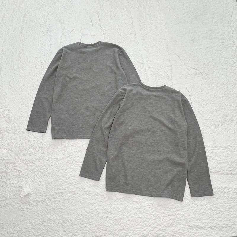 Футболка Chrome Hearts Long Sleeves Buttons "Gray" фото № 2