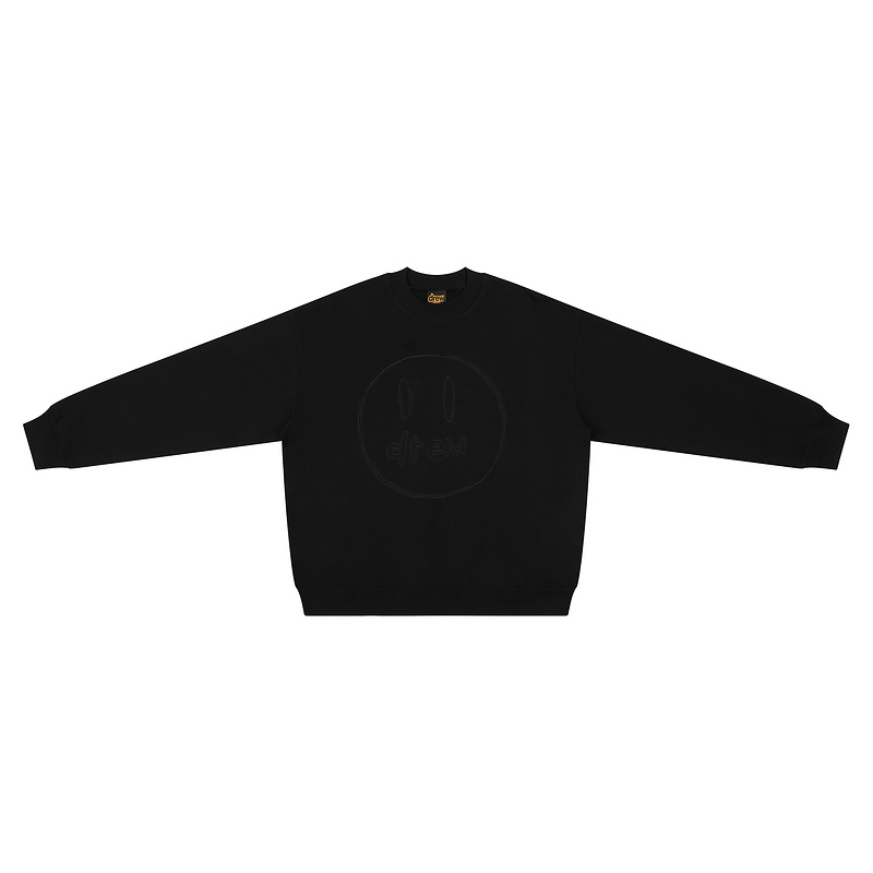 Лонгслив Drew House Big Smiley Face "Black" фото № 4