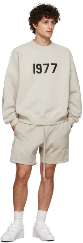 Лонгслив Fear of God Essentials Fleece "Beige" фото № 7