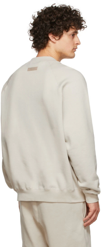 Лонгслив Fear of God Essentials Fleece "Beige" фото № 6
