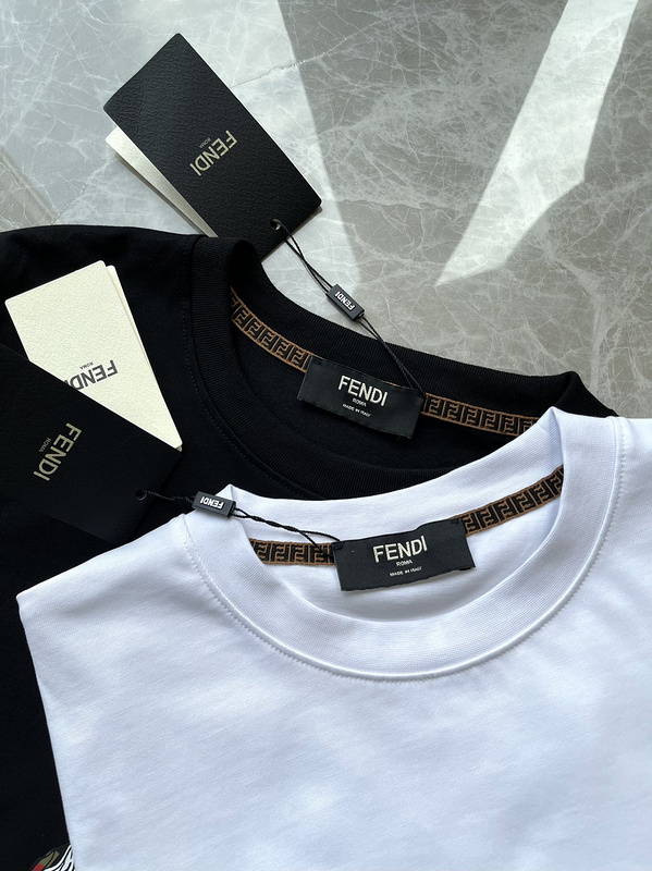 Футболка Fendi People "White" фото № 5
